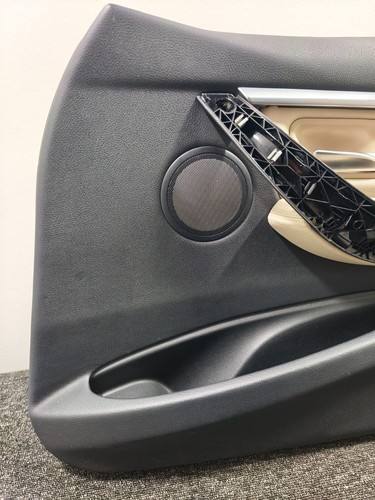 GENUINE BMW 3 SERIES F30 F31 FRONT RIGHT DOOR CARD BLACK OYSTER LEATHER - 第 2/16 張圖片