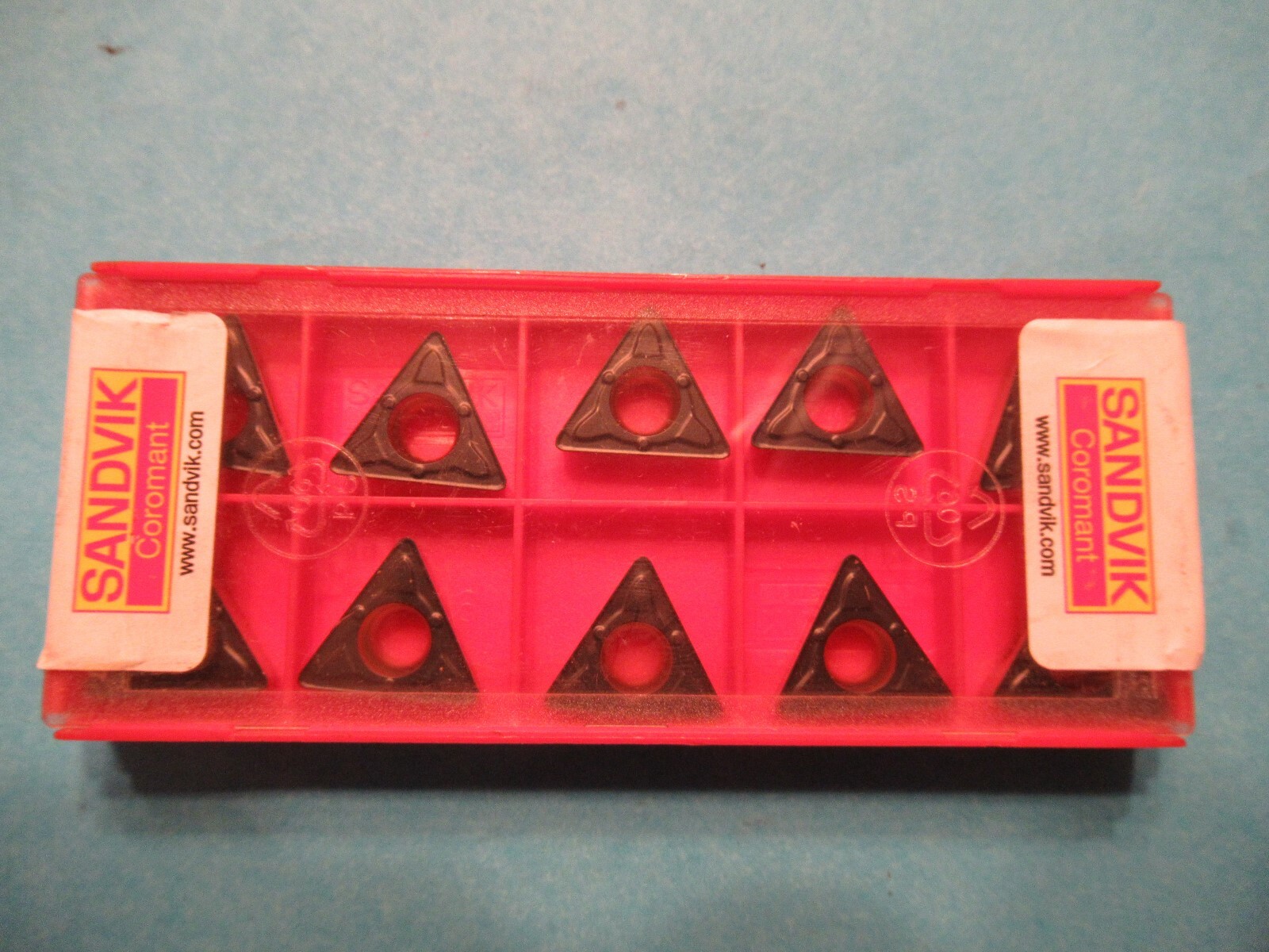 Sandvik TCMX 16 T3 08 TCMX 3(2.5)2 WM Grade 3215 Lot of 10 inserts I60 ...