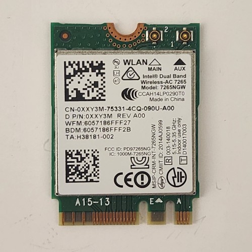 Intel Dual Band Wireless-AC 7265NGW WiFi & Bluetooth Card