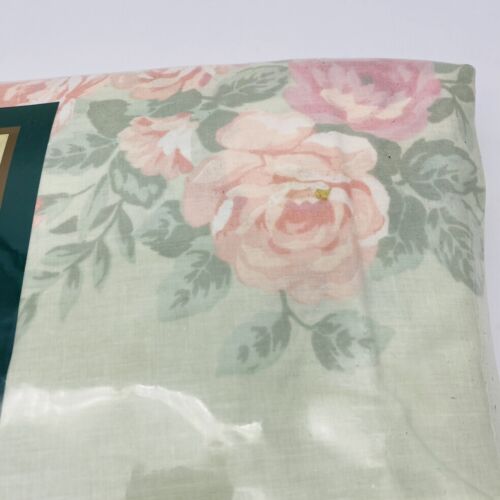 Vintage Gloria Vanderbilt Twin Sheet Set / Lalique Multi Floral Pastel NEW - Picture 3 of 7