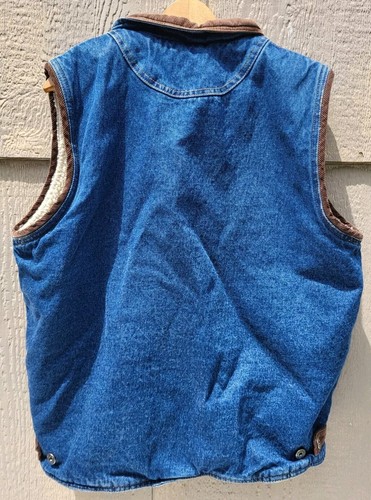 Klassische Wrangler Hero Jeansweste Sherpa Cordkragen Herren Größe Large - Bild 4 von 7