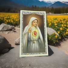 Prayer to the Immaculate Heart of Mary Holy Prayer Card Catholic