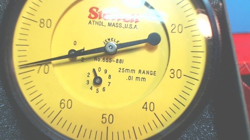 Starrett Tools EE. UU. 655-881J- Indicador de dial 0-25 mm" Rango-.01 mm lectura - Imagen 4 de 8