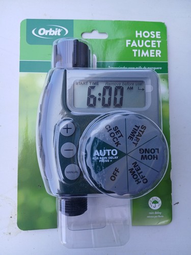 Orbit 58910 Programmable Hose Faucet Timer, 1 Outlet, Green - Picture 1 of 2