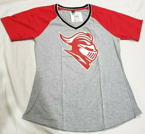 Rutgers University Scarlet Knights Football V-Neck Womens Red T-Shirt Large New