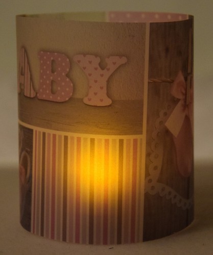 Lámpara de mesa, bautizo, luz LED, decoración, peluche, niña - Imagen 3 de 5