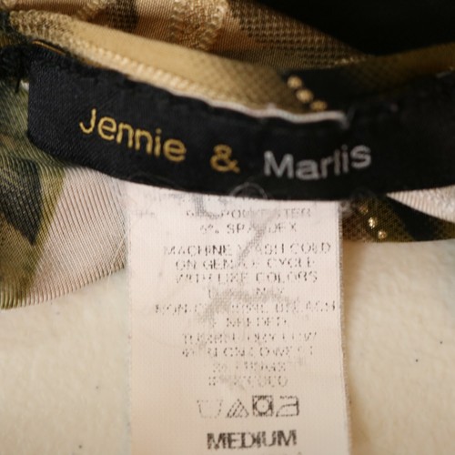 Jennie & Marlis Gold Accent Cowl Neck Blouse Womens Size M - 第 7/7 張圖片