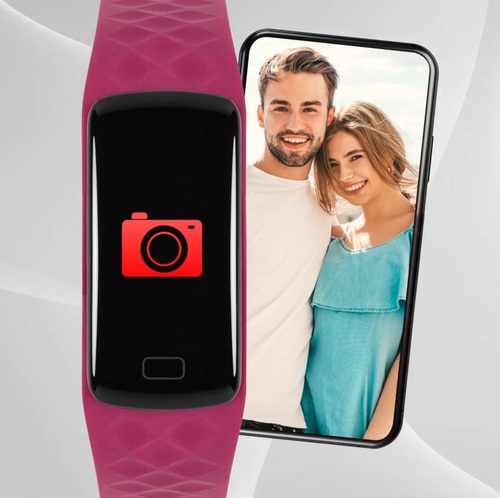 Avon Kiran Smart Watch Fitness Activity Tracker Silicone Band Pink & Black - New - Picture 7 of 19