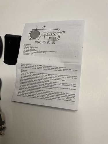 Bezprzewodowy wielopunktowy głośnik Bluetooth zestaw głośnomówiący zestaw samochodowy do telefonu komórkowego - Zdjęcie 13 z 24