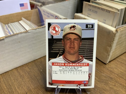 1992-93 Fleer Excel #23 Jason Kummerfeldt Billings Mustangs - Picture 2 of 2