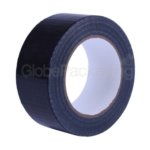 2 ROTOLI DI NASTRO TESSUTO NERO CONDOTTO GAFFA 50mm x 50M - Foto 2 di 7