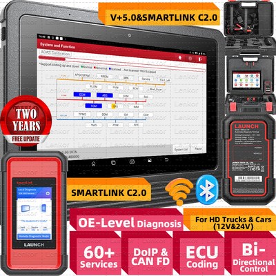 LAUNCH X431 V+ 5.0 PRO3S+ & SmartLink C HD3 Heavy Duty Truck Diagnostic Scanner