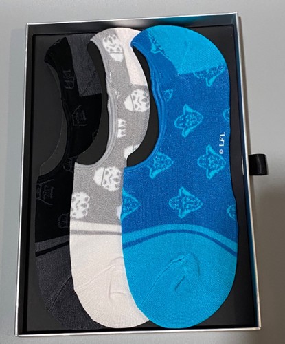 3 Pairs Cufflinks Star Wars No Show Moisture Wicking Socks Gift Box Set Adults - Picture 4 of 10