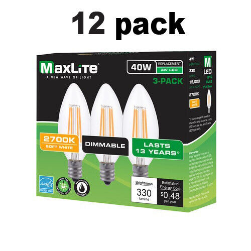 Wholesale Lot 3 - 96 pack LED Light Bulbs 40W Equivalent E12 Candelabra Dimmable - Bild 16 von 19