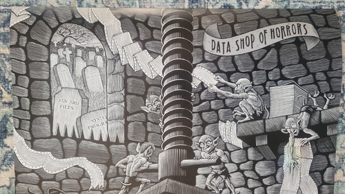 Rare ORIGINAL Systems Center Goblin POSTER 1989 INCREDIBLE SHAPE IT 24x18 UNIX - Picture 3 of 5