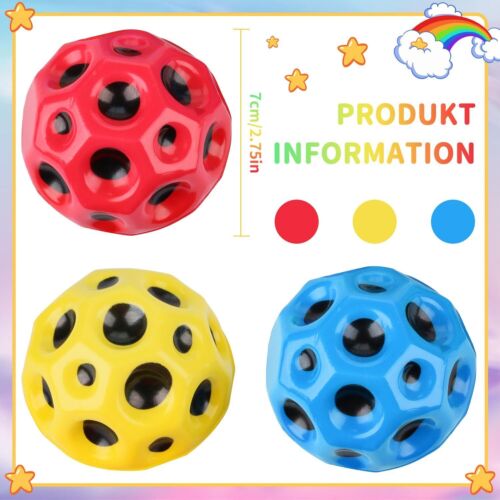 3 Stück 7CM Extreme Bouncing Springball Sprungball Moon Ball Moonshine NEU - Bild 6 von 19