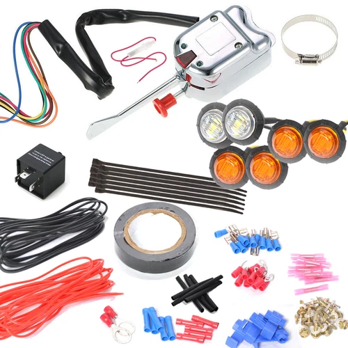 CHROME LED TURN SIGNAL LIGHT SWITCH KIT FOR GOLF CART CLUB CAR EZGO YAMAHA TS1