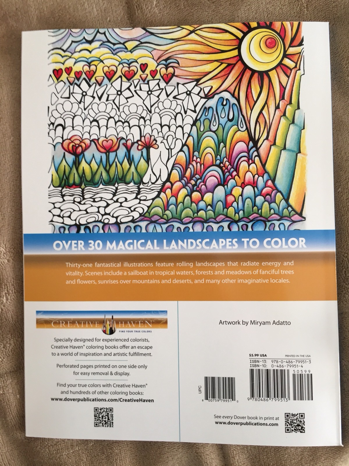 Adult Coloring Creative Haven Magical Landscapes Book By Miryam Adatto 2016 Paperback