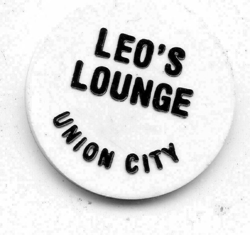 Token: Leo's Lounge /One Super Call, Union City White - Picture 1 of 2