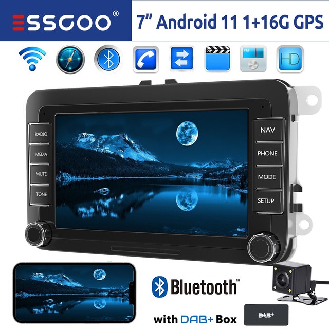 DAB+ Car Radio Stereo Android 11 GPS WiFi Camera For VW GOLF MK5 6 Polo T5 Caddy DAB+ Car Radio Stereo Android 11 GPS WiFi Camera For VW GOLF MK5 6 Polo T5 Caddy
