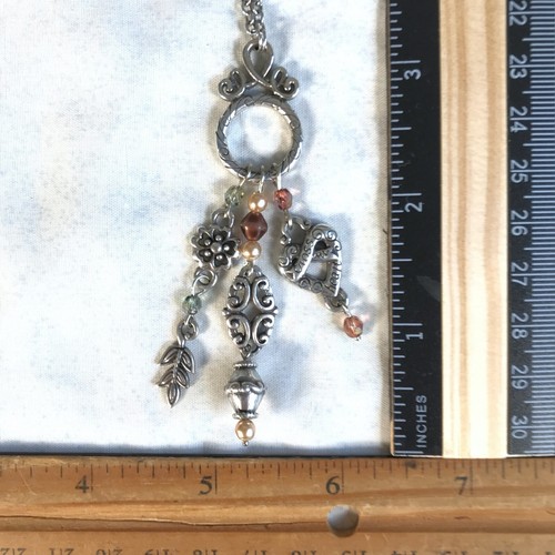 Brighton Kreuz Mein Herz Halskette Kette Anhänger Charm Herz Antik Silberfarben - Bild 8 von 11
