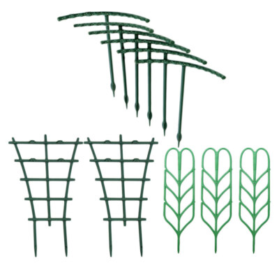 11Pcs Plastic Balcony Plant mode Climbing Rack Flowers Trellis Vine Leaf Support