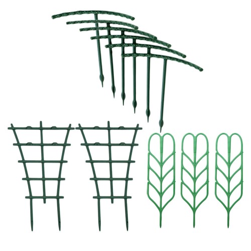 11Pcs Plastic Balcony Plant Climbing Rack Flowers Trellis économies Vine Leaf Support