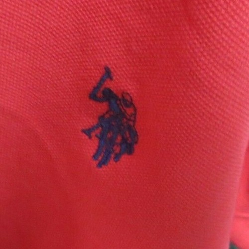 U.S. POLO ASSN. POLO SHIRT - RED - MENS SIZE LARGE - BRAND NEW - Picture 7 of 7