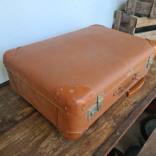 B3952 Alter Reisekoffer um 1950 | sehr dekorativ | Vintage | Koffer - Bild 4 von 13