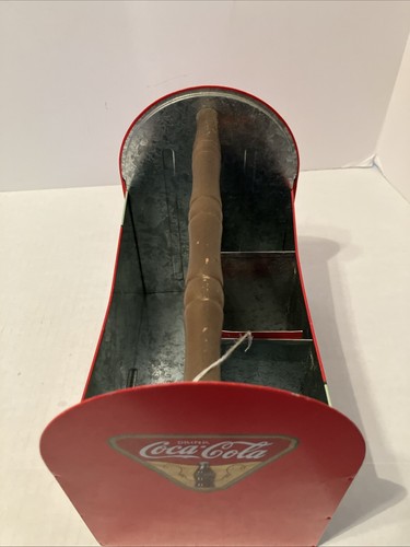 Soporte para carrito de cubiertos de utensilios de Coca Cola de colección mango de madera de metal 2003 8,5" - Imagen 9 de 18