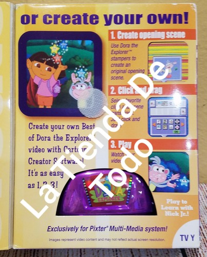  KIDS VIDEO SOFTWARE CARTRIDGE FOR PIXTER USERS & DORA THE EXPORER FANS READ - Picture 1 of 2