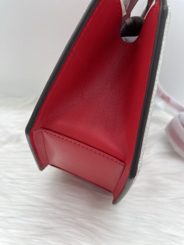 Tracolla nuova con etichette Kate Spade New York Detour glitter vernice pelle 3D stop sign NUOVA - Foto 9 di 22