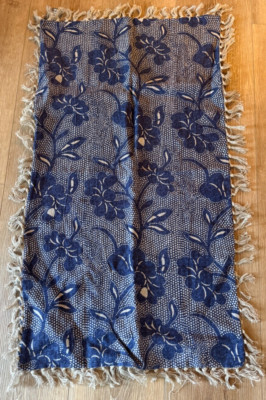 Indigo Blue Marianna Linen Floral Pinecone Hill annie selke Pillow Sham 22 x 40