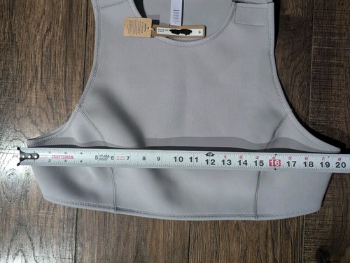SKIMS Sport Swim High Neck Top Womens Swimwear Beach Summer Gray Size 3X NWT - Picture 7 of 11