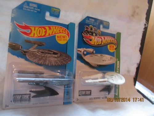 Hot Wheels Star Trek USS Enterprise (2012) & USS Vengeance (2013)