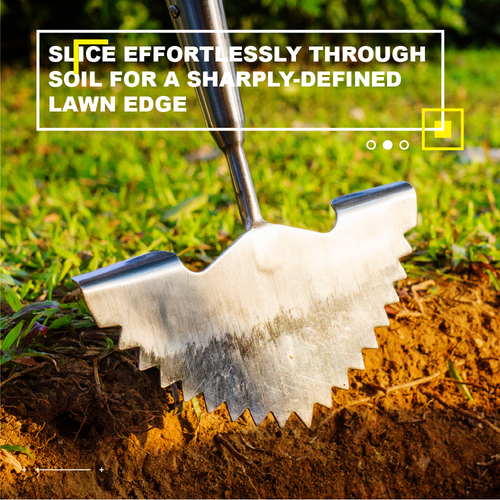 Berry&Bird Lawn Edger Manual Lawn Edger Half-Moon Edger Garden Lawn Edging Tool - Picture 5 of 12