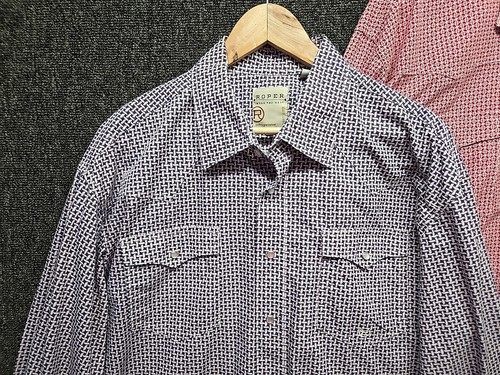 Lot of 2 Roper Western Shirts Mens XLT Pearl Snap Red Blue Plaid Cowboy Rancher - Picture 5 of 15