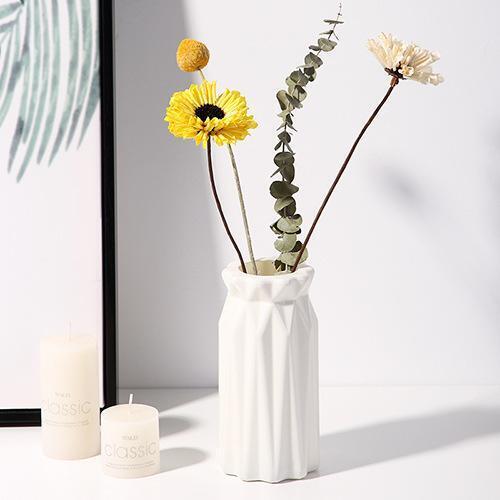 Nordic Plastic Vase - Simple Small Flower Pot for Home & Living Room Decor - Picture 14 of 14