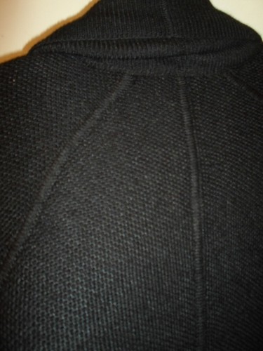 TSE Open-Front Cardigan Shawl Collar Black Sz XS Wool/Silk Pockets Seaming Soft - Picture 6 of 10