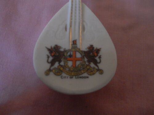 Crested Ware - Mandolin Musical Instrument - City of London Arms - Picture 2 of 3