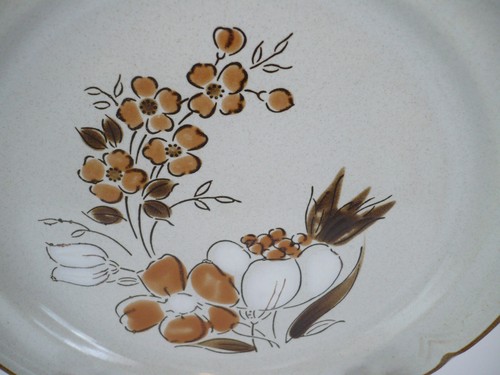 Vintage Baroque Autumn Fair Stoneware Dinner Plate Japan - Picture 2 of 5