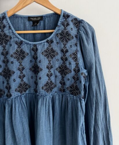Rachel Zoe - 100% Cotton - Size S (8-12) - Embroidered Top - Picture 4 of 11