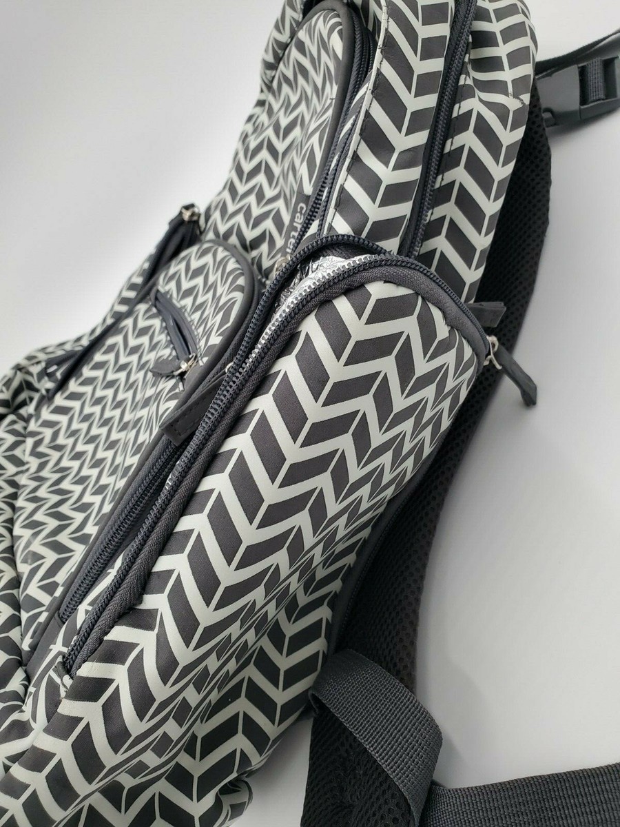 Carter s On the Move Backpack Diaper Bag RN 90347 CA27939 Chevron Grey Gray