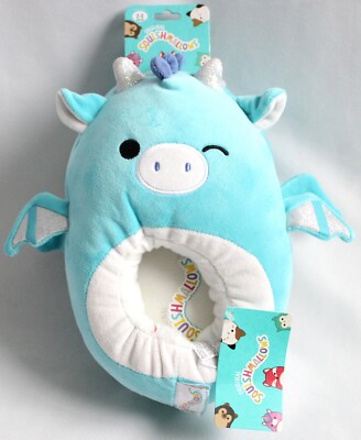 Squishmallows Slippers Youth Size 2-3 Blue Sparkly Tatiana