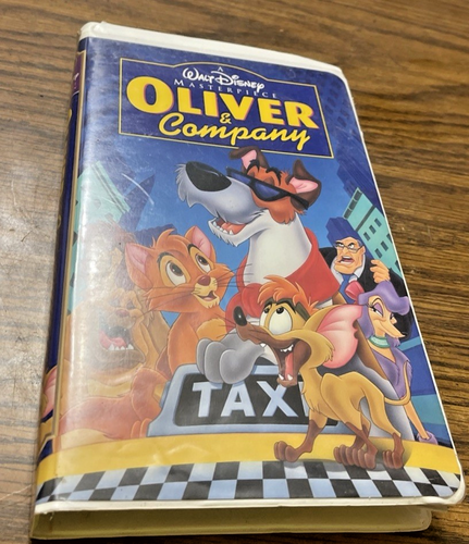 Oliver and Company VHS Walt Disney Masterpiece Collection & Clamshell VCR Tape !