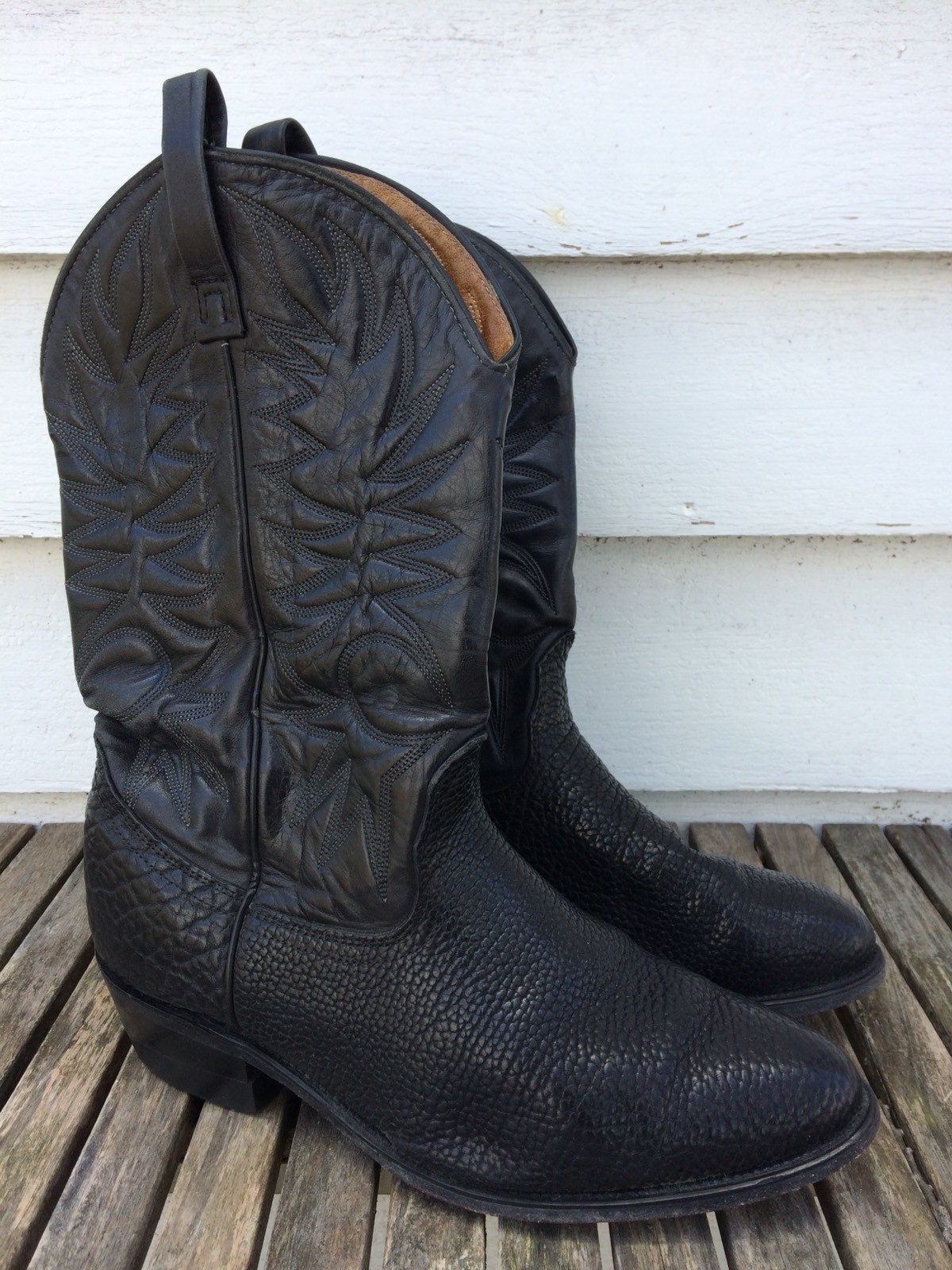 Unbranded nero Leather Cowboy Western stivali Dimensione 11 EEE alta quaità Unbranded nero Leather Cowboy Western stivali Dimensione 11 11 11 EEE negozi al dettaglio