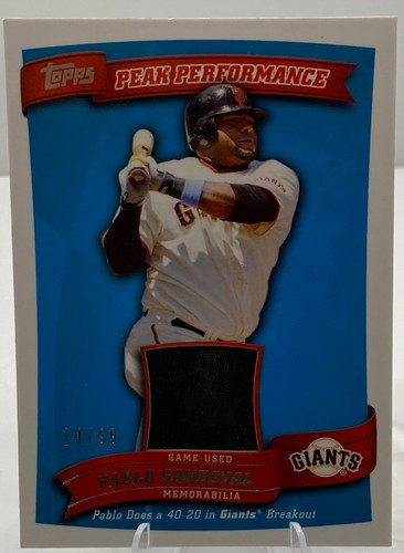 2010 Topps - Peak Performance Relics Series 2 Pablo Sandoval #PPR-PS (MEM /99