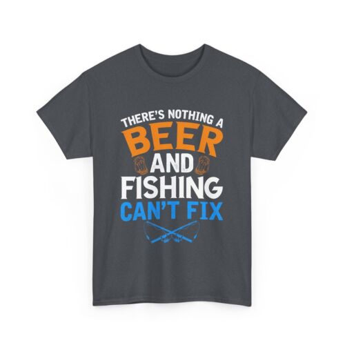 Camiseta Cerveza Beber Cerveza Unisex Algodón Pesado 'Nada Puede Arreglar' - Imagen 70 de 83