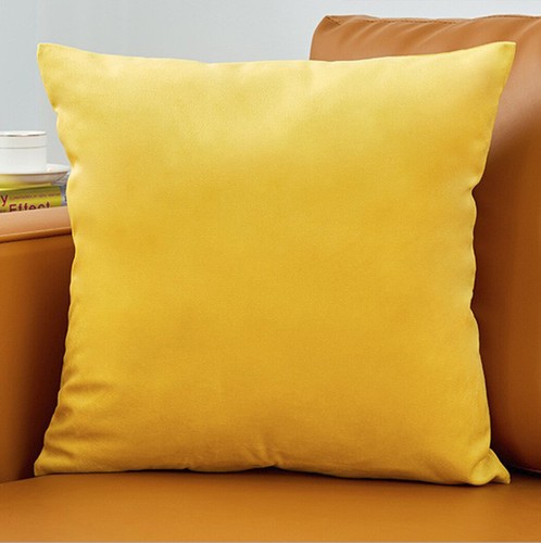 Juego de 2 Funda de Almohada de Lanzamiento Funda Cojín 18"" x 18"" Colores Sólidos Terciopelo - Imagen 9 de 43