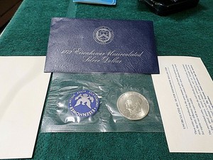 1972-S-Uncirculated-Silver-40-Eisenhower-IKE-Dollar-US-Mint-UNC-Coin-Ideal-Gift